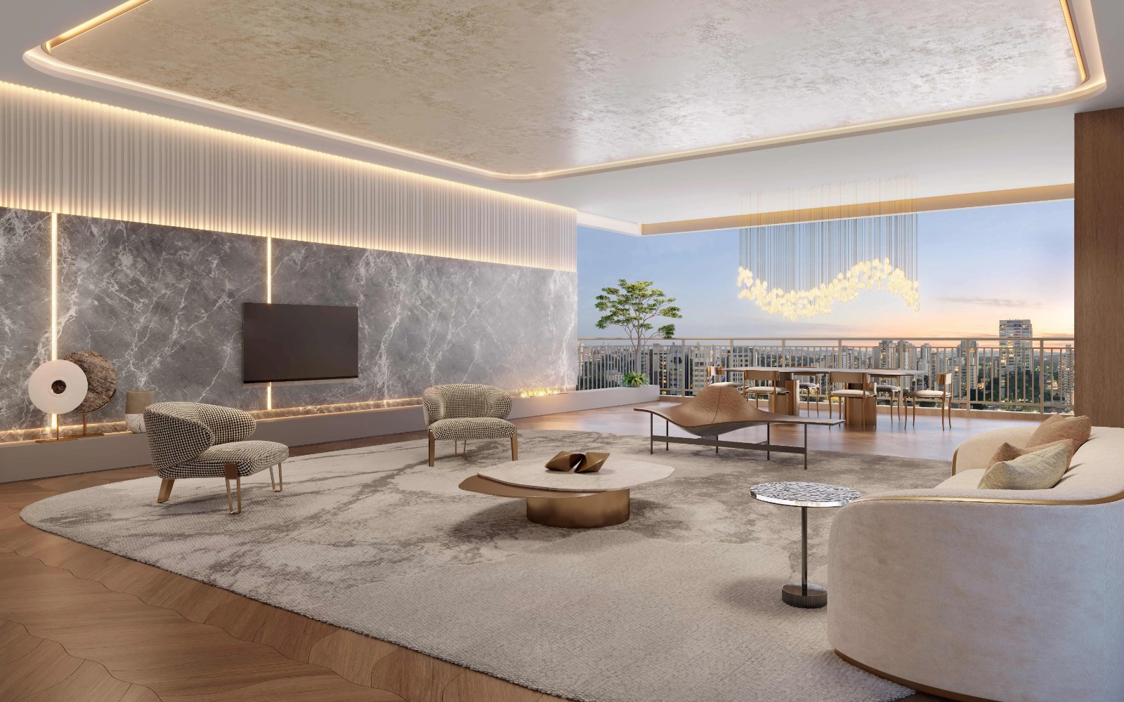 Green Garden Cyrela Sala de estar Green Garden Cyrela Sala de estar