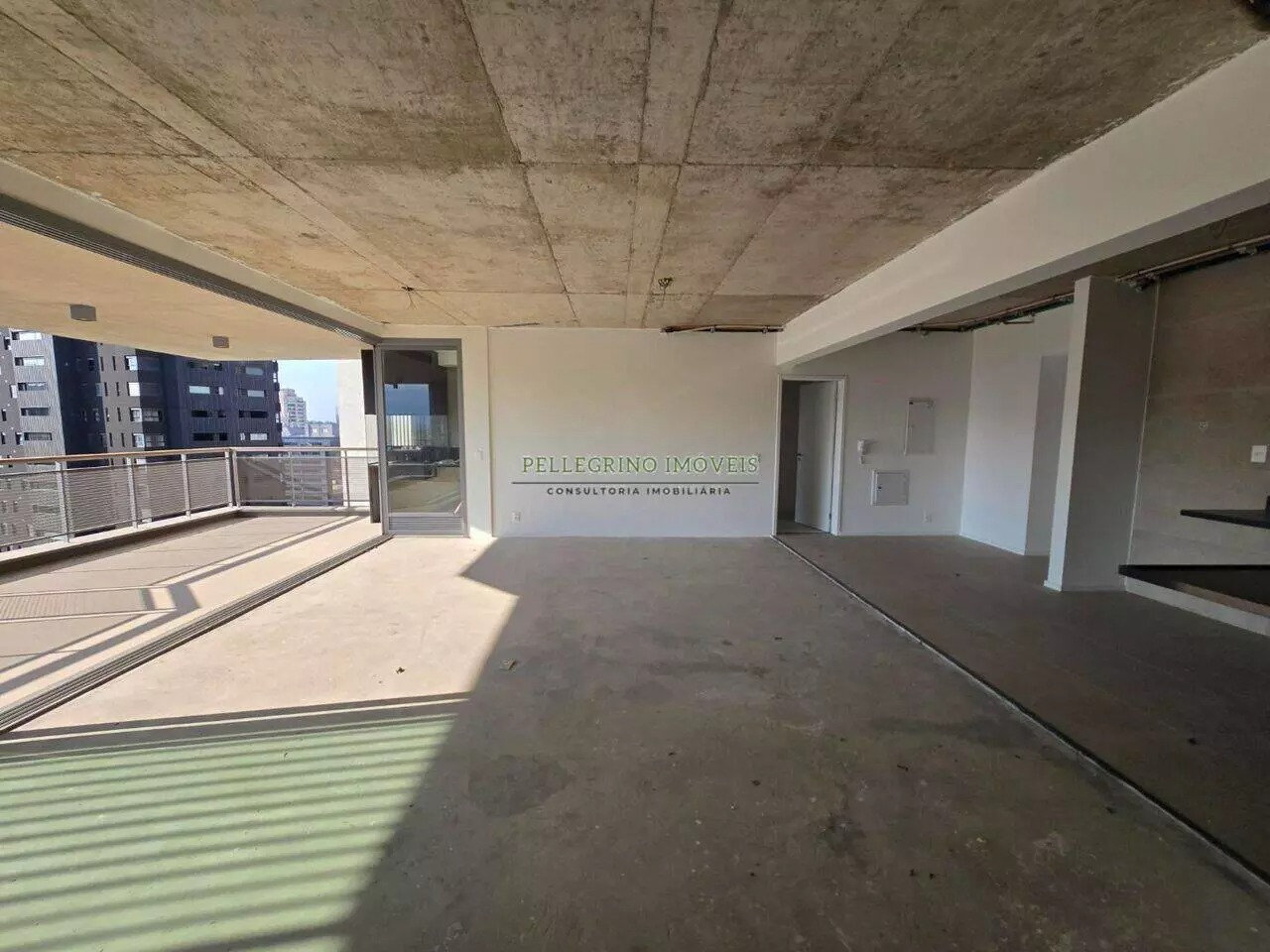 Apartamento o Parque Brooklin Apartamento Parque Brooklin Sala de estar com varanda