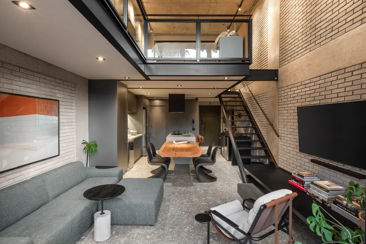 Loft São Paulo V Vila Madalena Sala de estar